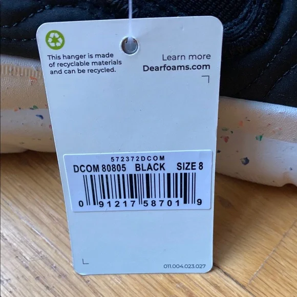 Dearfoam Findlay ReGrind Black Quilted Slip-On Shoes new - Picture 3 of 12